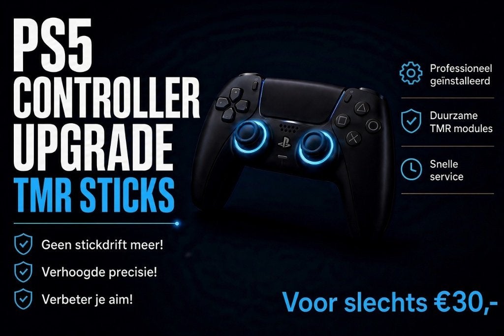 PS5 Controller Upgrade – TMR Sticks – Geen drift meer! €30, Ophalen of Verzenden, Refurbished, Playstation 5