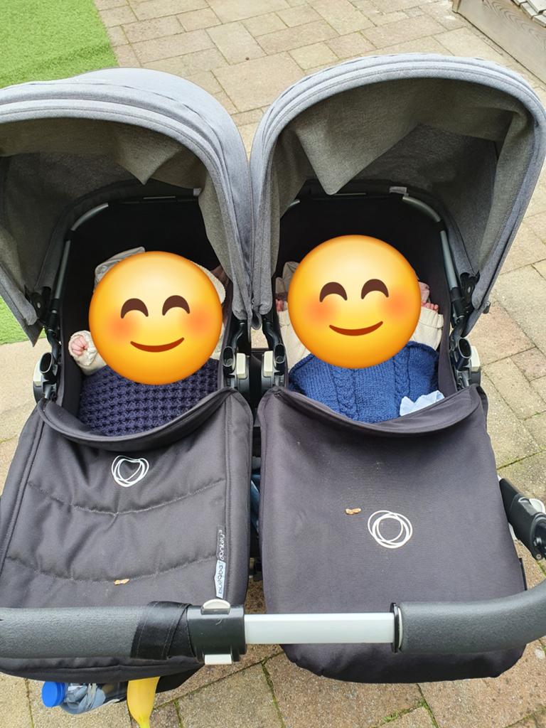 Bugaboo tweeling kinderwagen, Kinderen en Baby's, Tweelingen en Meerlingen, Ophalen, Gebruikt, Kinderwagen of Buggy