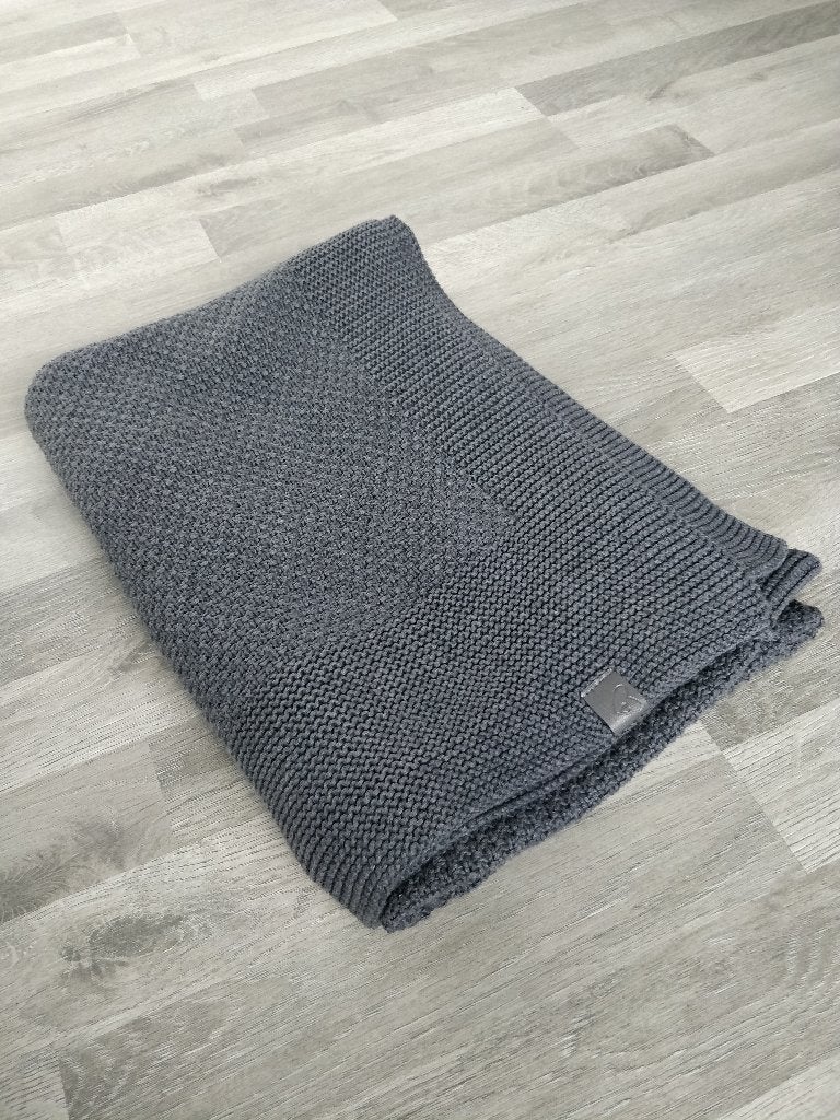 Ledikantdeken Pure Prenatal, antraciet - 100 x 150 cm, Kinderen en Baby's, Dekens, Slaapzakjes en Inbakerproducten, Ophalen, Zo goed als nieuw