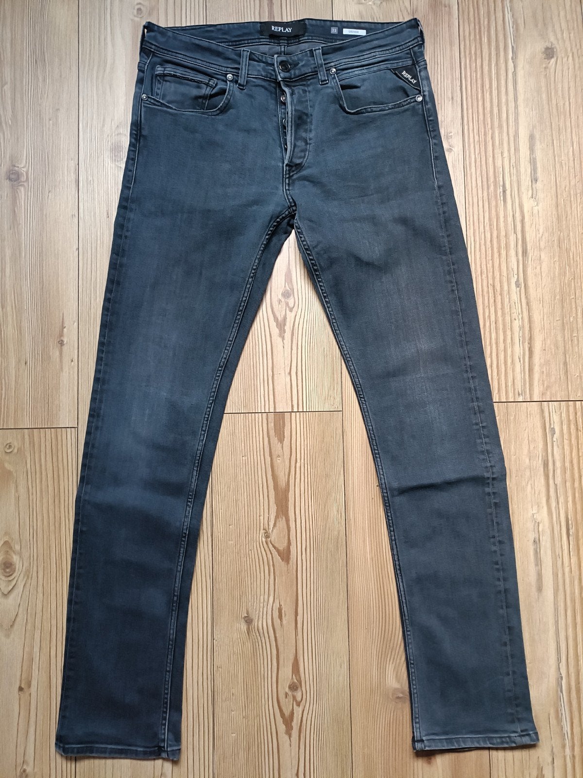 Replay Grover stretch maat 33-32, Kleding | Heren, Ophalen of Verzenden, Zo goed als nieuw, Blauw, W33 - W34 (confectie 48/50)