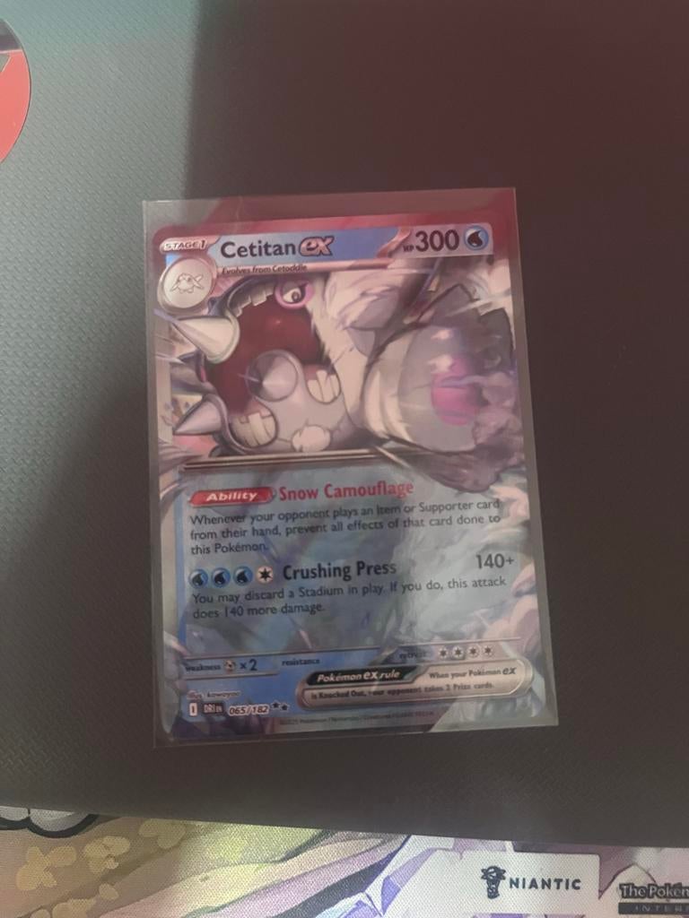 Pokémon TCG: Cetitan ex (065/182) - Zo goed als nieuw, Ophalen of Verzenden, Zo goed als nieuw, Losse kaart