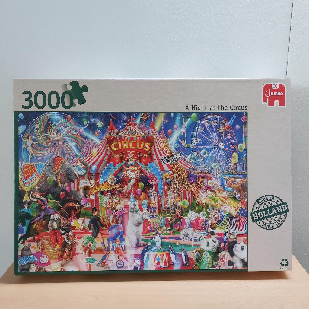 Jumbo Legpuzzel A Night at the Circus - 3000 stukjes, Hobby en Vrije tijd, Ophalen of Verzenden, Meer dan 1500 stukjes, Zo goed als nieuw