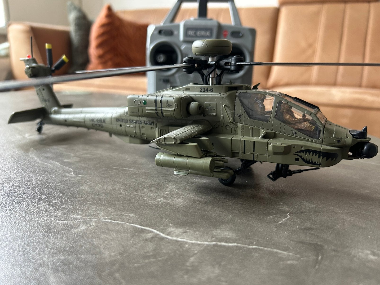 RC Era C170/ RotorScale AH64D Apache RTF, Ophalen of Verzenden, Zo goed als nieuw, Elektro, Helikopter