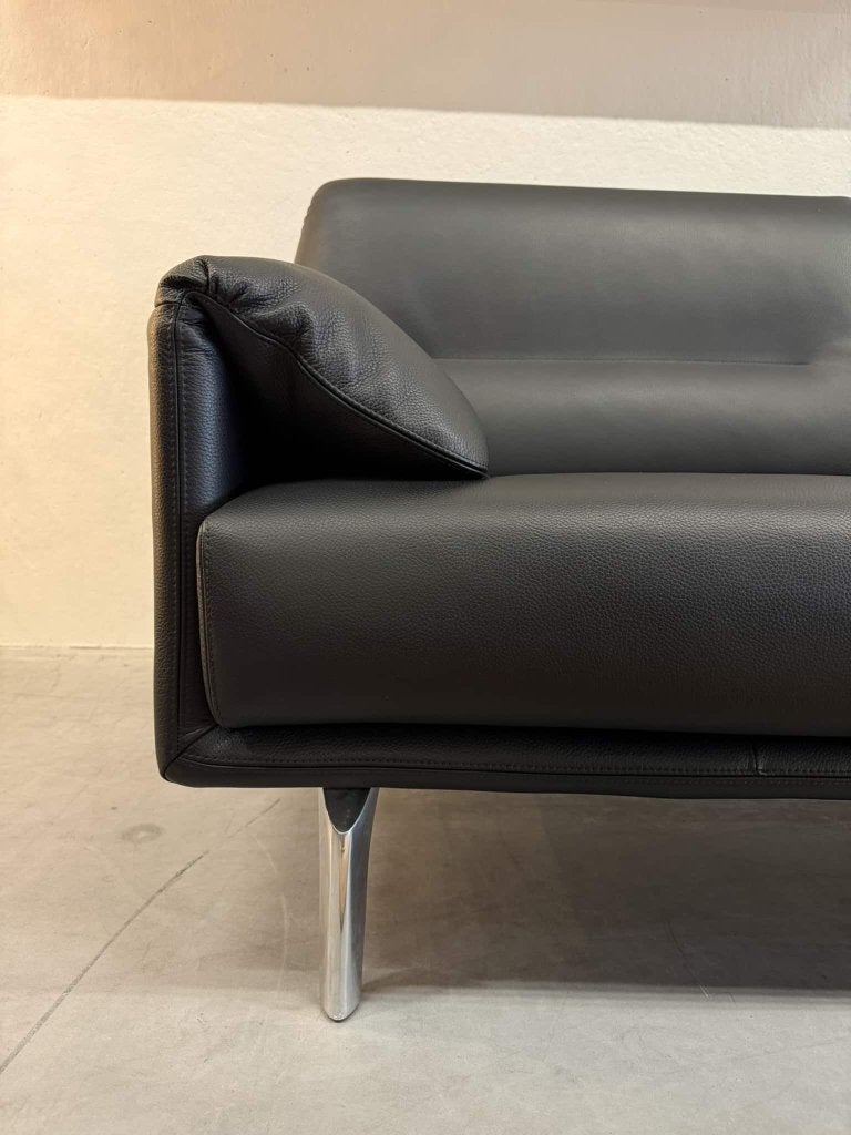 Nieuwstaat Leolux Bora Balanza Bank 2,5 zits Senso zwart 183, Leolux, Info@leolux.nl, 150 tot 200 cm, Tweepersoons