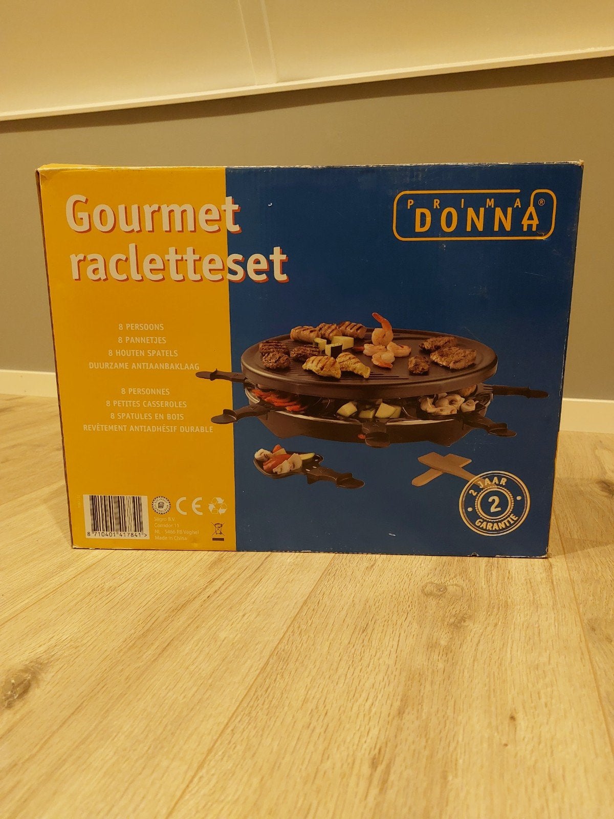 Prima Donna Gourmet Raclette set 8 persoons - Nieuw in doos, Ophalen of Verzenden, Nieuw, 8 personen of meer
