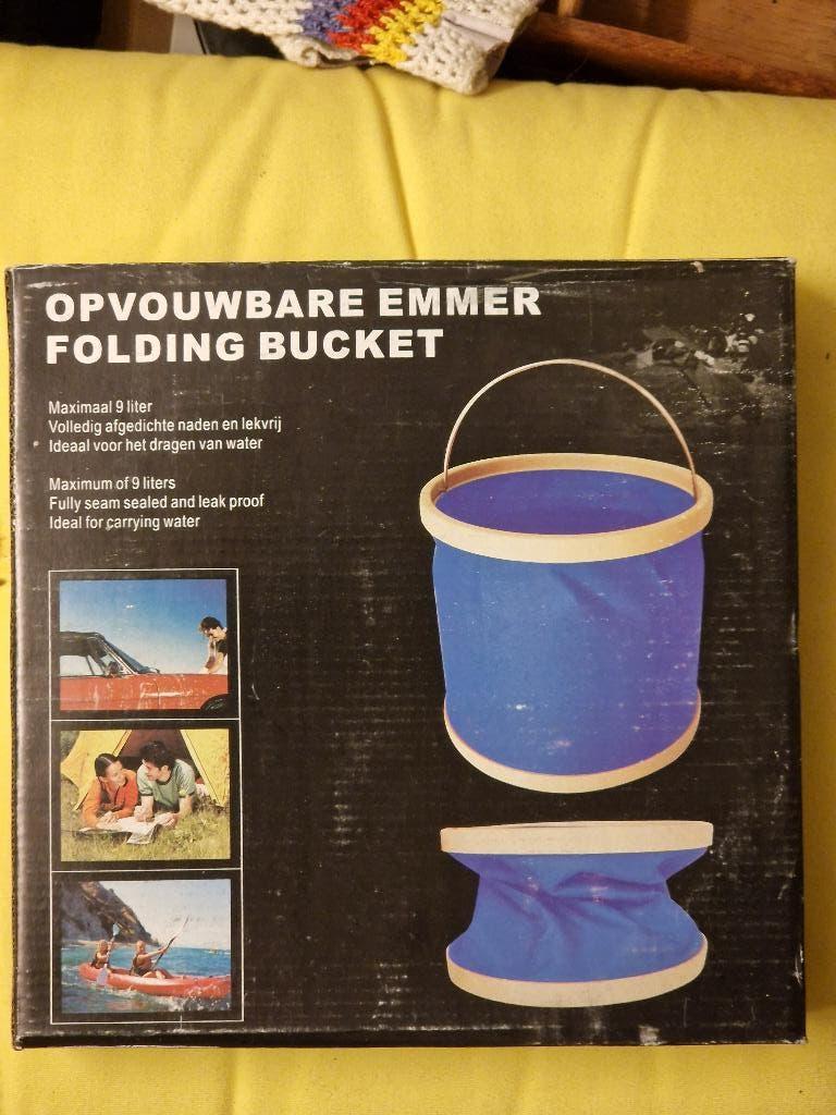 Opvouwbare emmer, Ophalen of Verzenden, Zo goed als nieuw