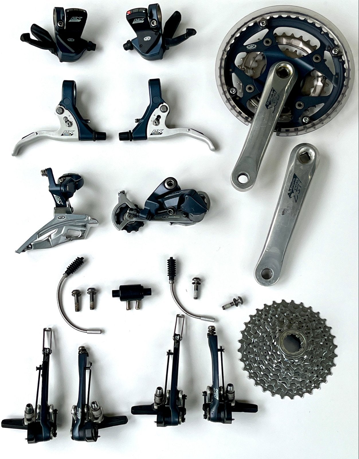 Shimano Deore LX M570 Groepset - Complete Set, Fietsen en Brommers, Gebruikt, Overige typen, Ophalen of Verzenden, Aluminium