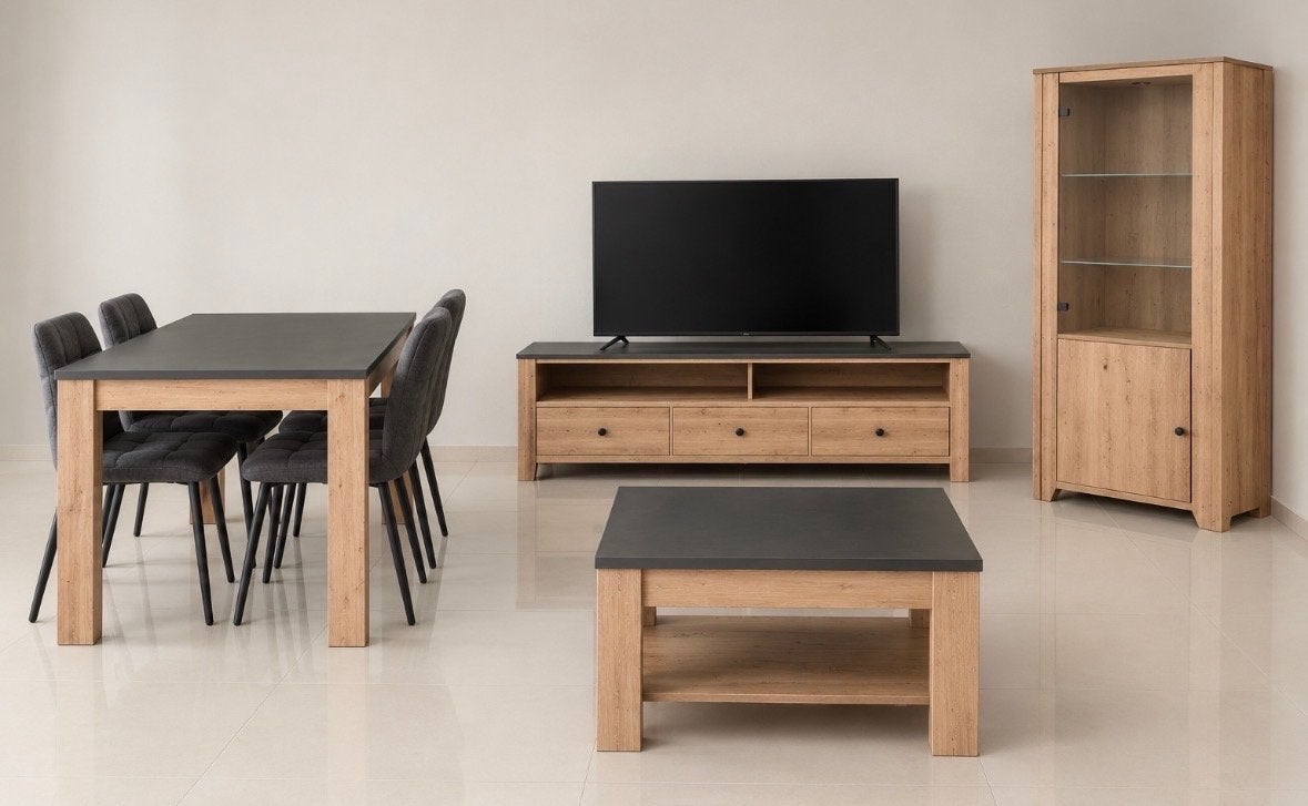 Complete woonkamer set, Ophalen, 150 tot 200 cm, Zo goed als nieuw, Vier personen