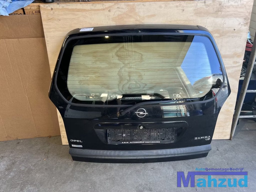 OPEL ZAFIRA A Zwart Z20R Achterklep 1998-2005, Gebruikt, Deur, Opel Automobile GmbH, Ophalen of Verzenden