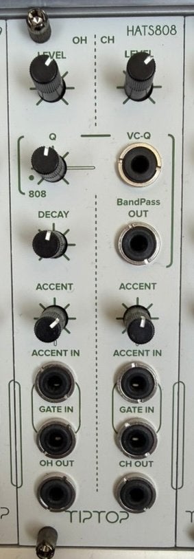 Tiptop Audio HATS808 analoge 808-hi-hats (Eurorack), Muziek en Instrumenten, Ophalen of Verzenden, Zo goed als nieuw, Overige merken