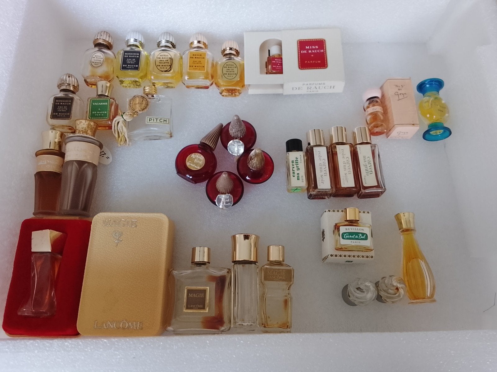 vintage miniatuur parfum flesjes lot!, Ophalen of Verzenden, Zo goed als nieuw, Miniatuur