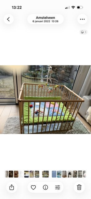 babybox met box kleed Woezel en Pip en speeldoosje, Ophalen of Verzenden, Zo goed als nieuw, Vierkant, In hoogte verstelbaar