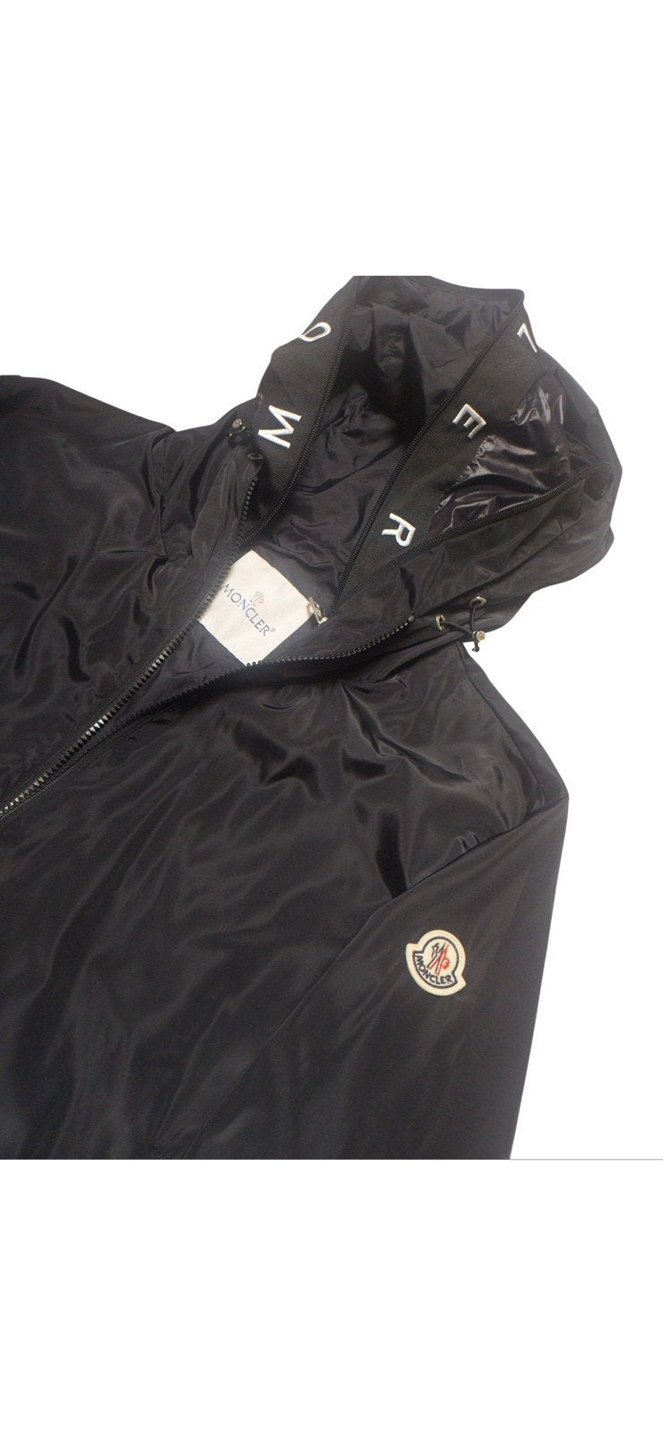 Moncler Traversier dubbele capuchon jack zwart — Maat S M, Ophalen of Verzenden, Nieuw, Overige maten, Zwart