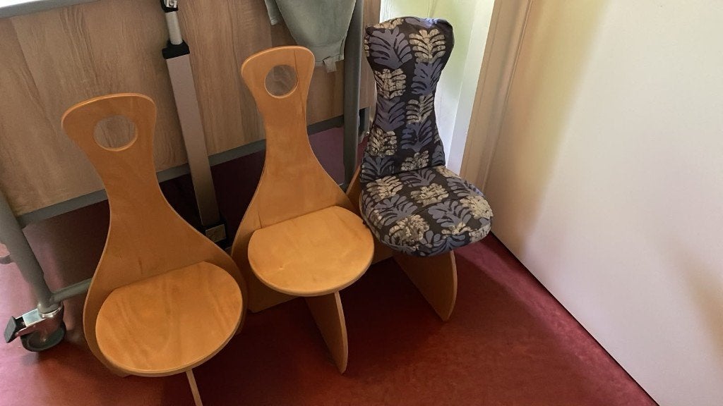 3 Houten kinderstoeltjes in Rolf of Apollo-stijl, Ophalen, Gebruikt, Stoel(en)