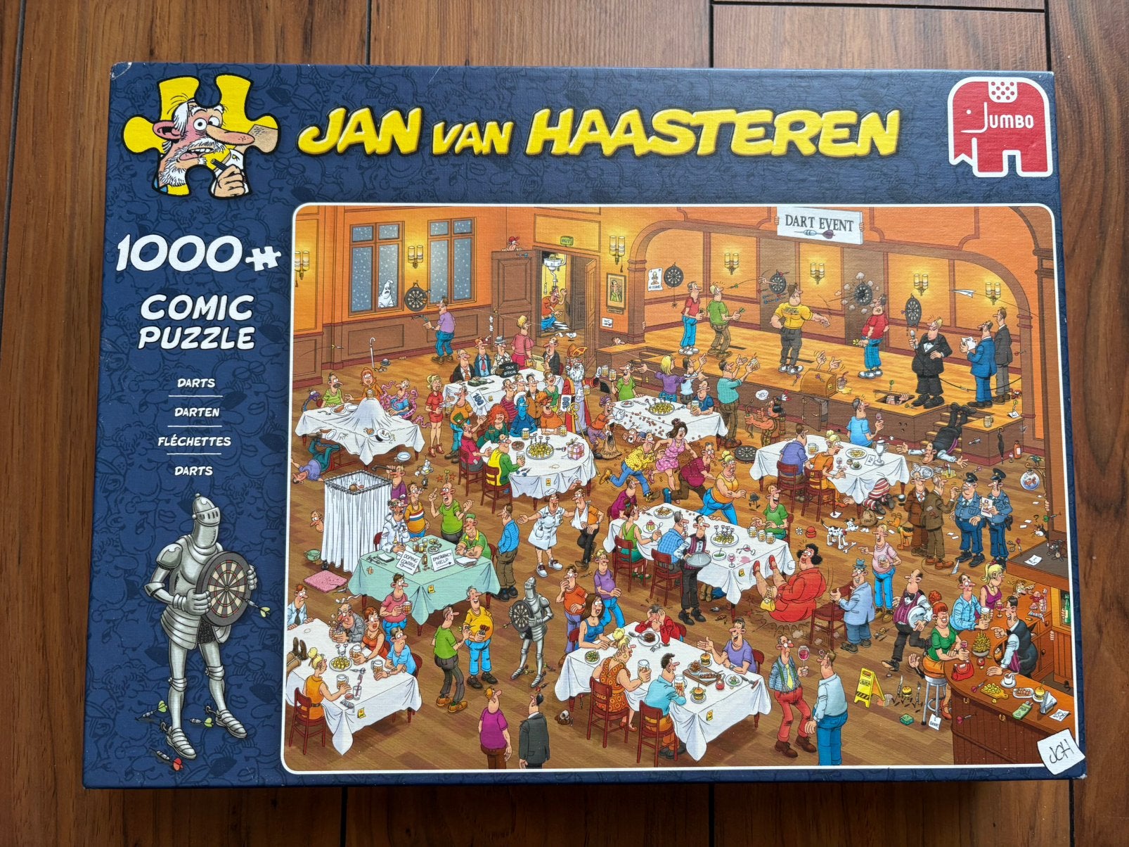 Jan van Haasteren - Darten - 1000st, Ophalen of Verzenden, 500 t/m 1500 stukjes, Zo goed als nieuw