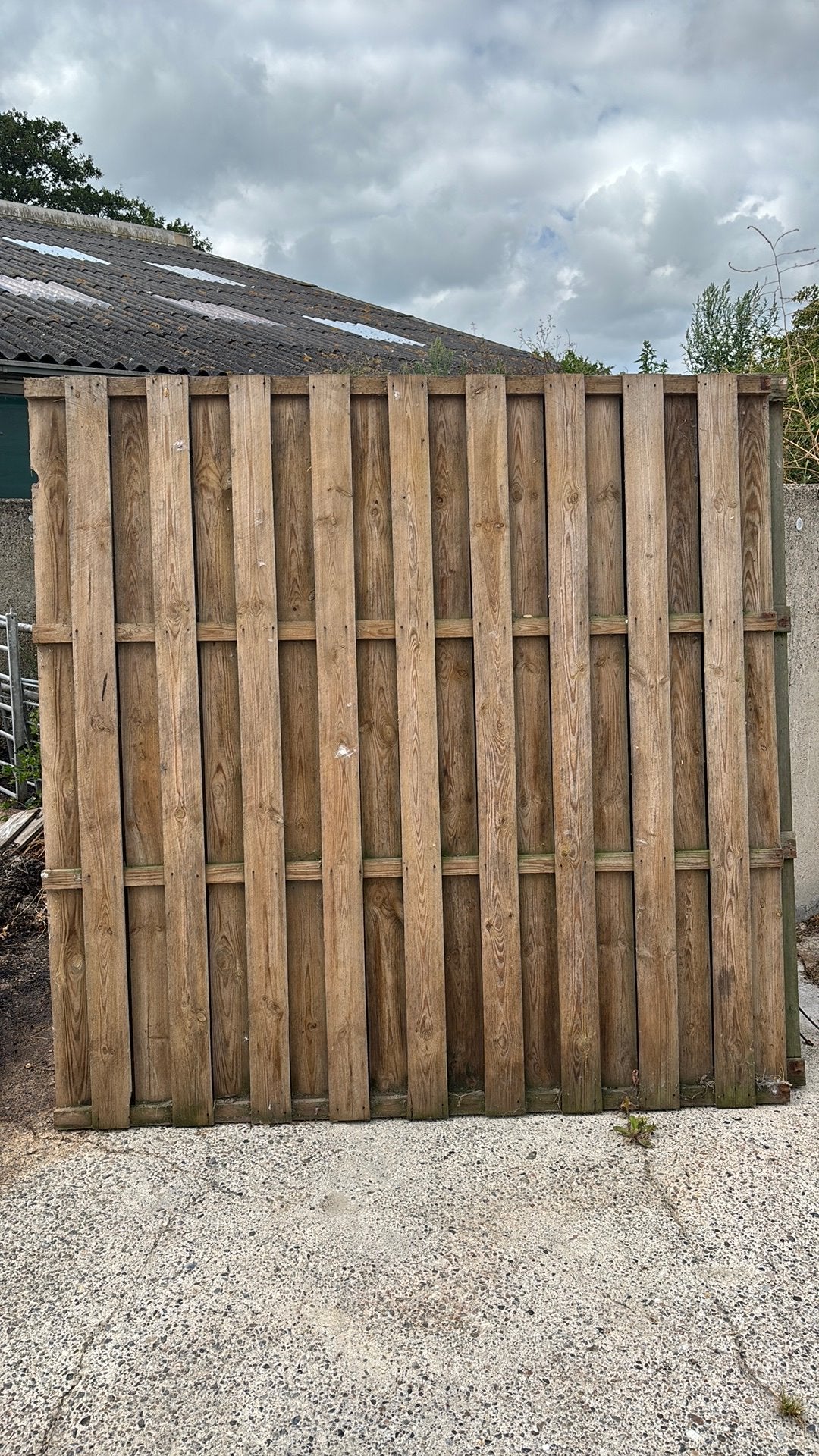 Vuren schutting 3,6 meter, Tuin en Terras, Schuttingen, Ophalen, 3 tot 6 meter, Hout, 1 tot 2 meter