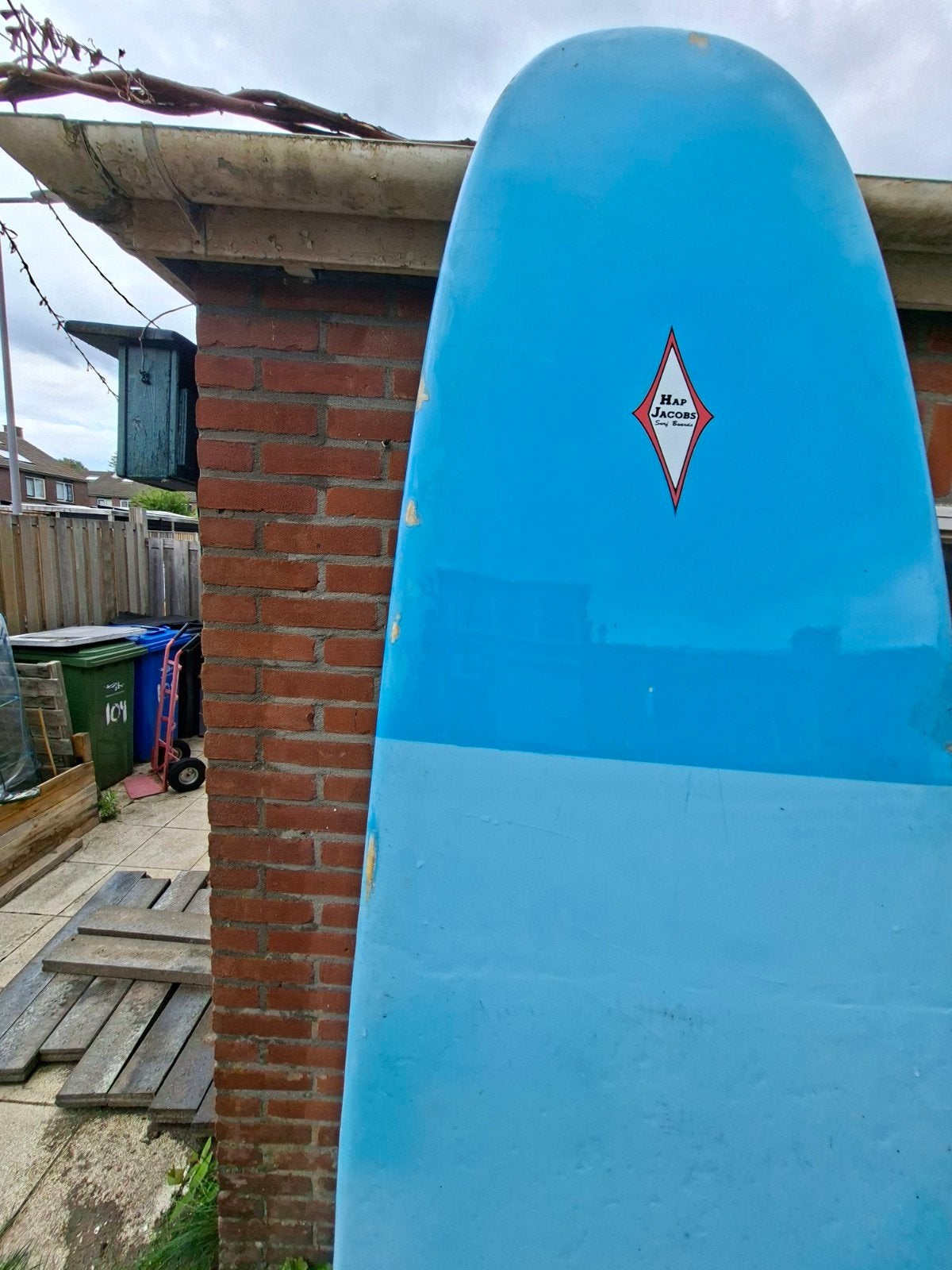 Hap Jacobs Hardtop Surfplank - Ideaal voor beginners, Watersport en Boten, Golfsurfen, Ophalen, Longboard, Gebruikt, Met koord