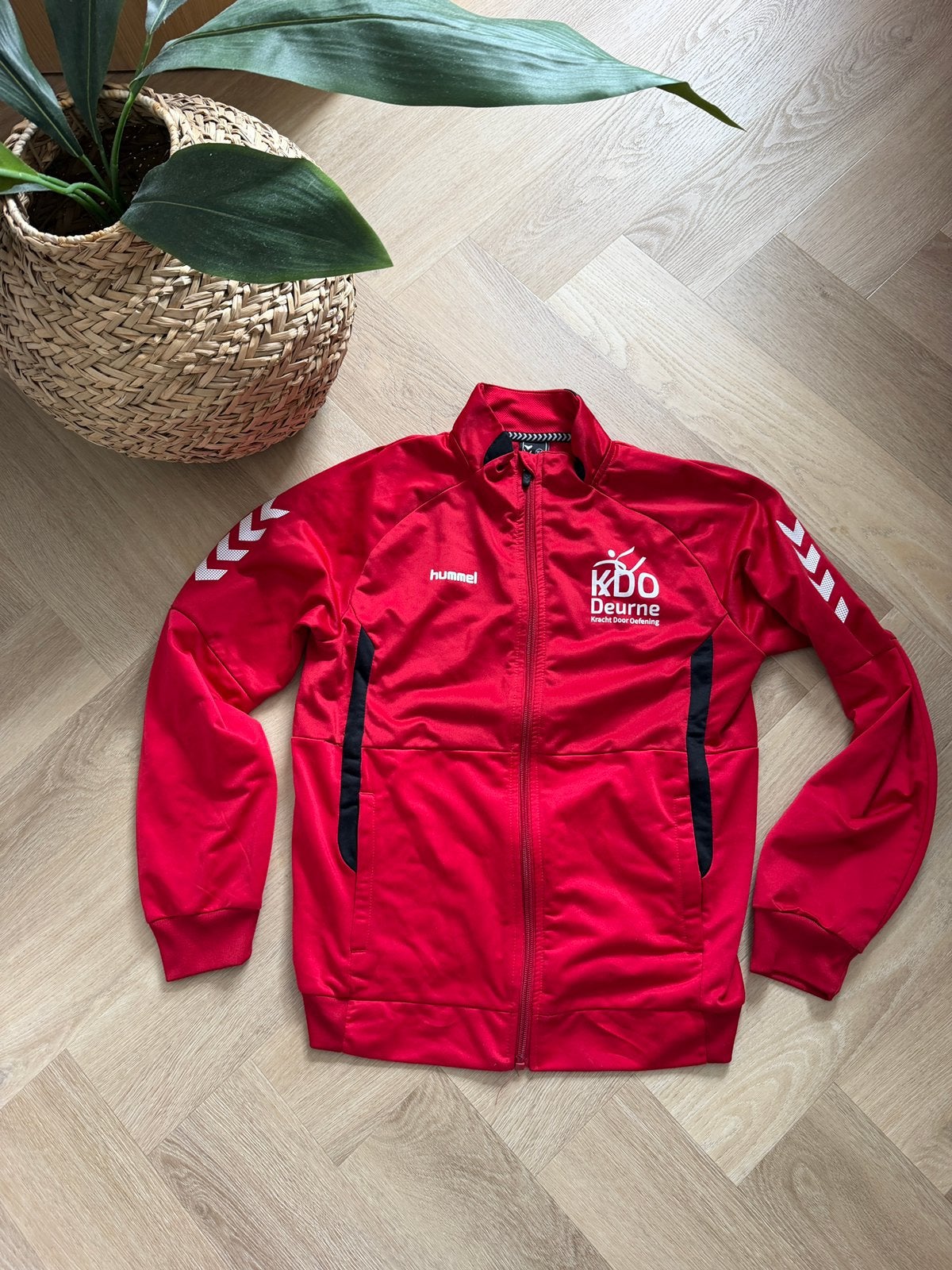 Trainingsvest KDO deurne maat 164 vest turnen, Ophalen of Verzenden, Zo goed als nieuw, Trui of Vest