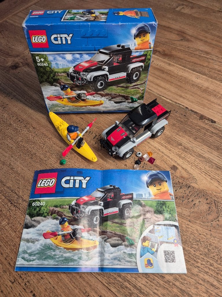 LEGO City 60240 - Kajak avontuur, Ophalen, Lego, Inclusief extra onderdelen, Complete set