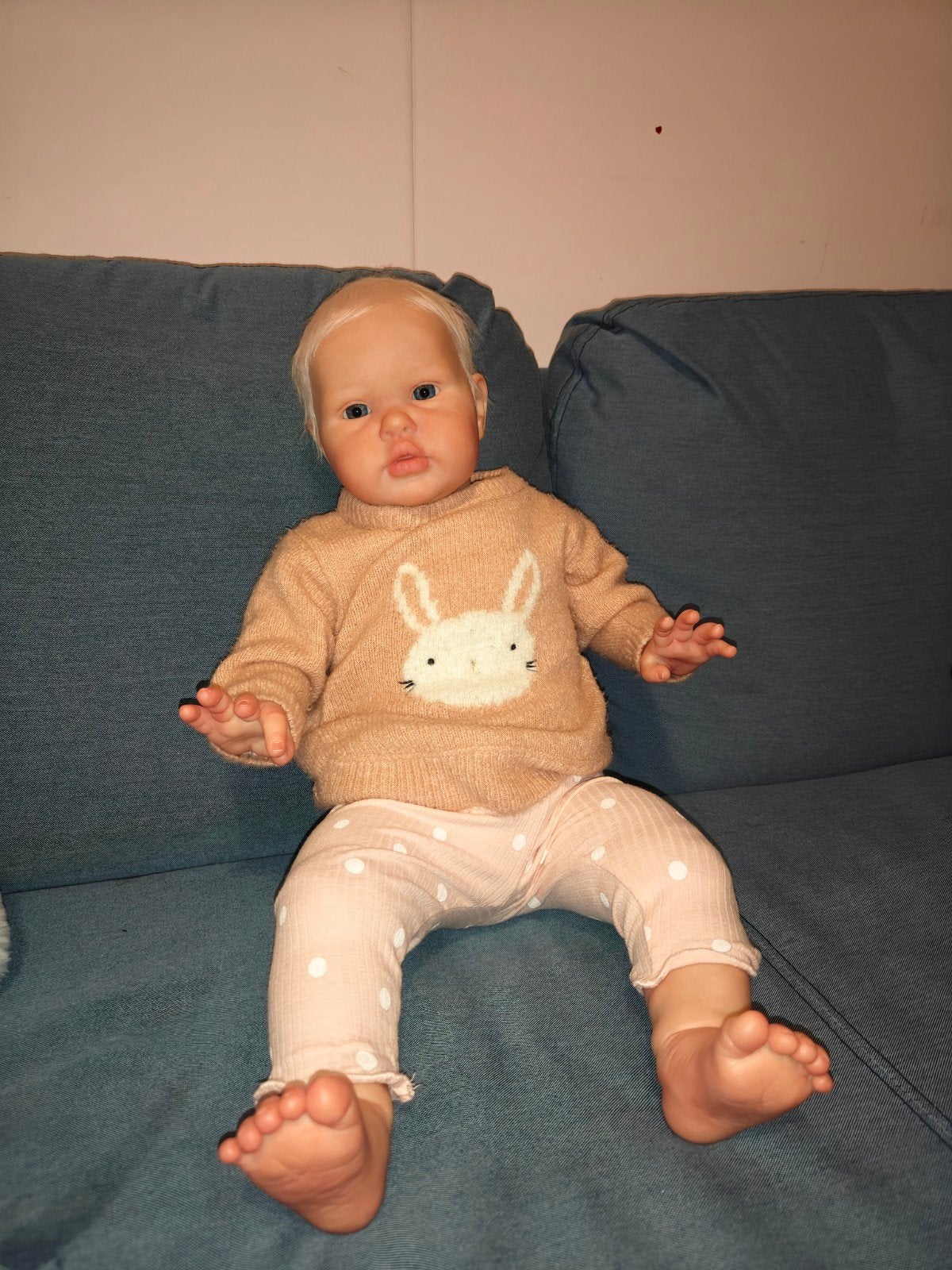 reborn Ellie van Lovely Reborn, Ophalen of Verzenden, Nieuw, Babypop, Levensecht of Reborn