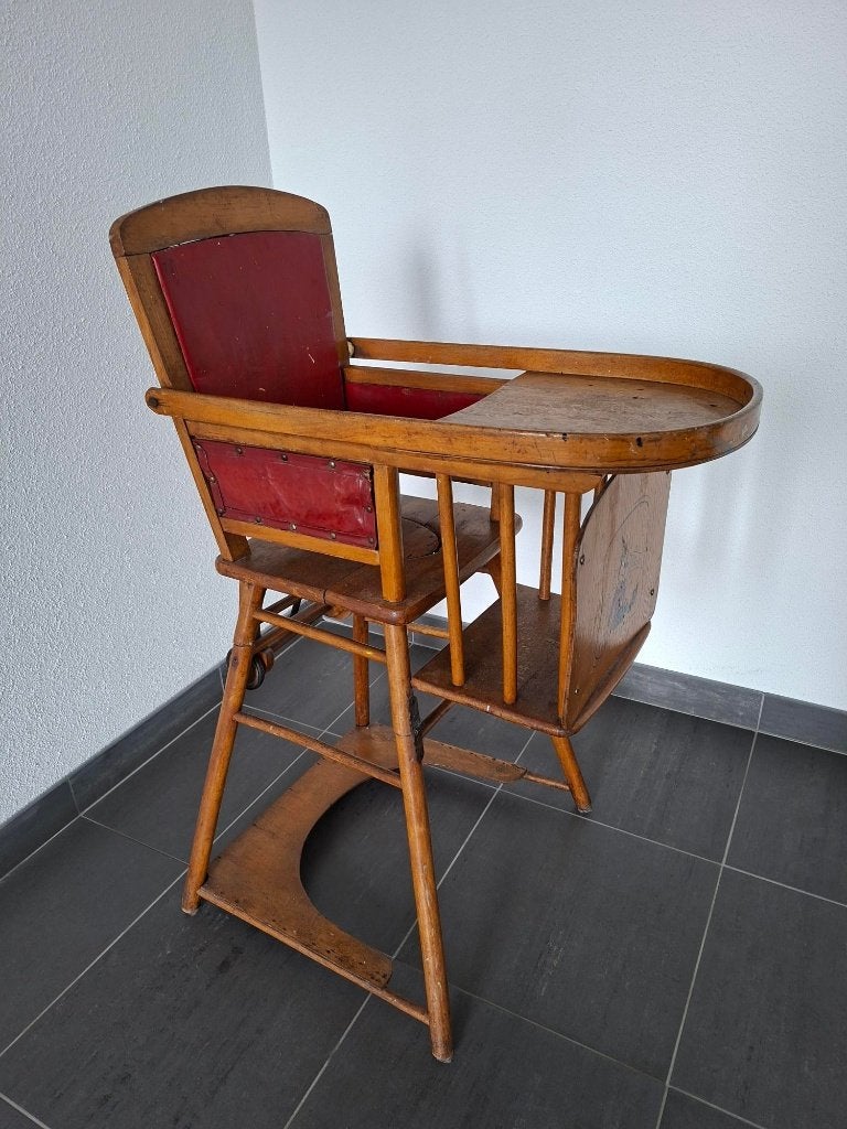 klassieke houten kinderstoel, Kinderen en Baby's, Ophalen, Gebruikt, Overige typen