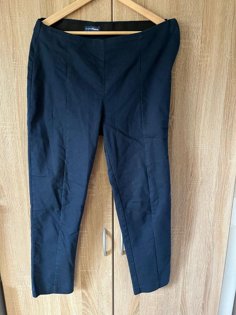 Donkerblauwe broek van Charles Vögele, Blauw, Maat 42/44 (L), Ophalen of Verzenden, Zo goed als nieuw