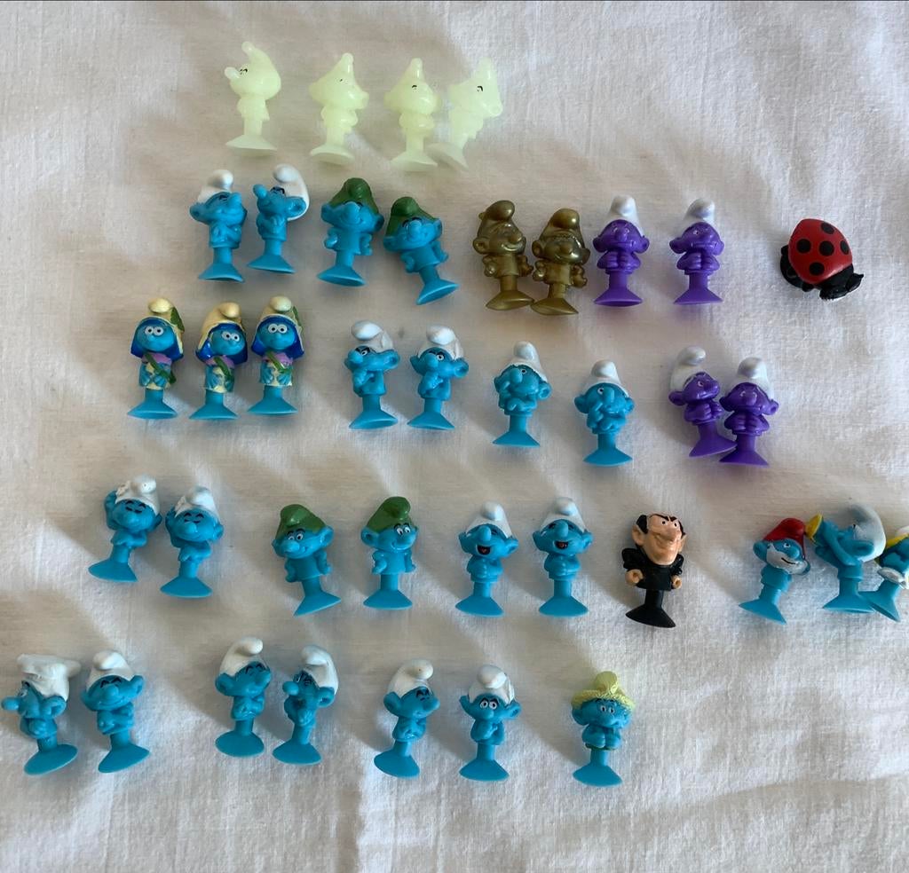 Grote verzameling Smurfen figuurtjes - Vintage en Gargamel, Ophalen of Verzenden, Gebruikt, Verschillende Smurfen, Poppetje, Figuurtje of Knuffel