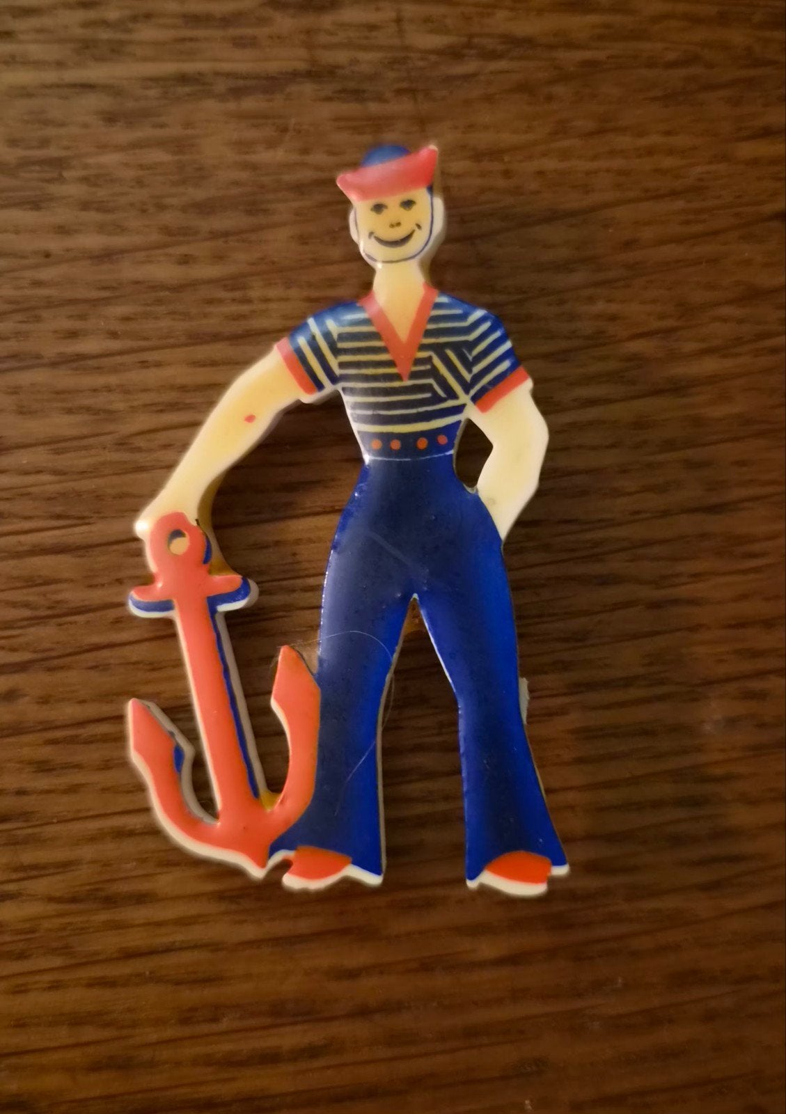 matrozenbroche jaren 40, Sieraden, Tassen en Uiterlijk, Ophalen of Verzenden, Overige materialen, Broche