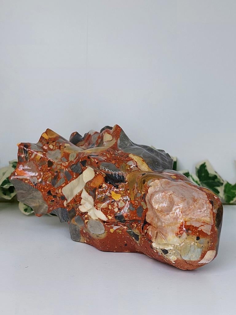 Conglomeraat-breccie draak 14cm, Ophalen of Verzenden, Nieuw