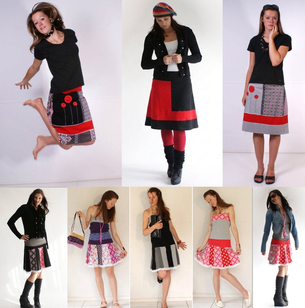 Grote Partij Nieuwe Rokken & Jurken (460 stuks, S t/m XL), Meerkleurig, Nieuw, Knielengte, House of Recollections