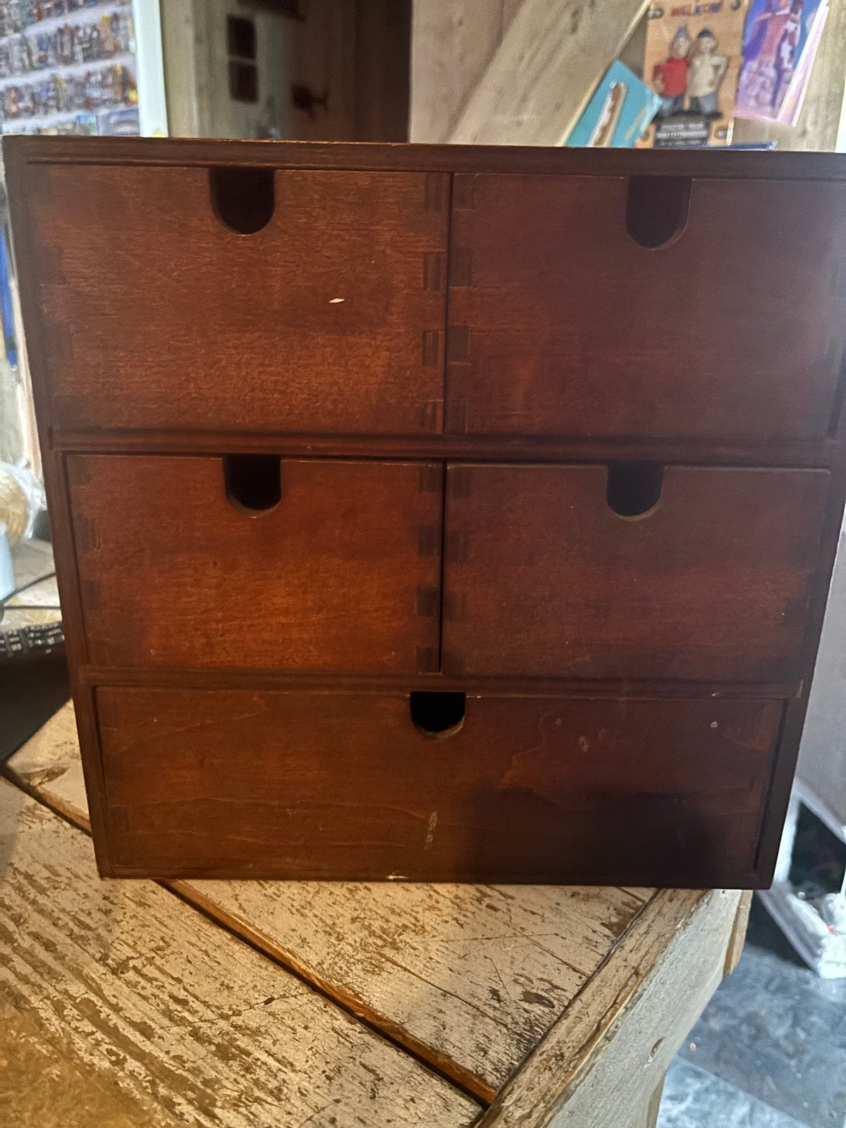 Ikea moppe houten ladekastje met 5 laden, Ophalen of Verzenden, Gebruikt
