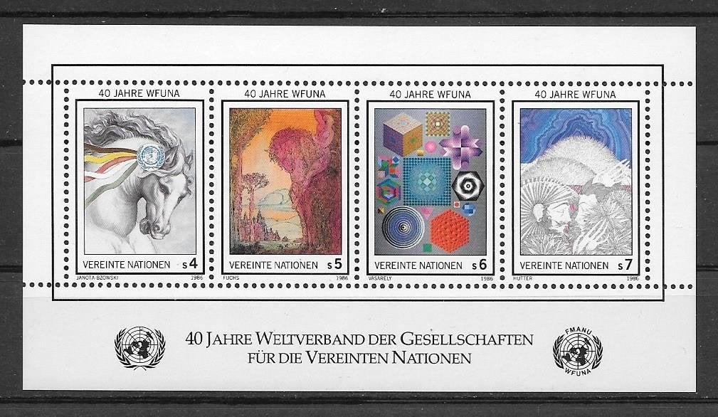 VN - Wenen 1986  40 Jaar WFUNA, Verzenden, Overige landen, Postfris