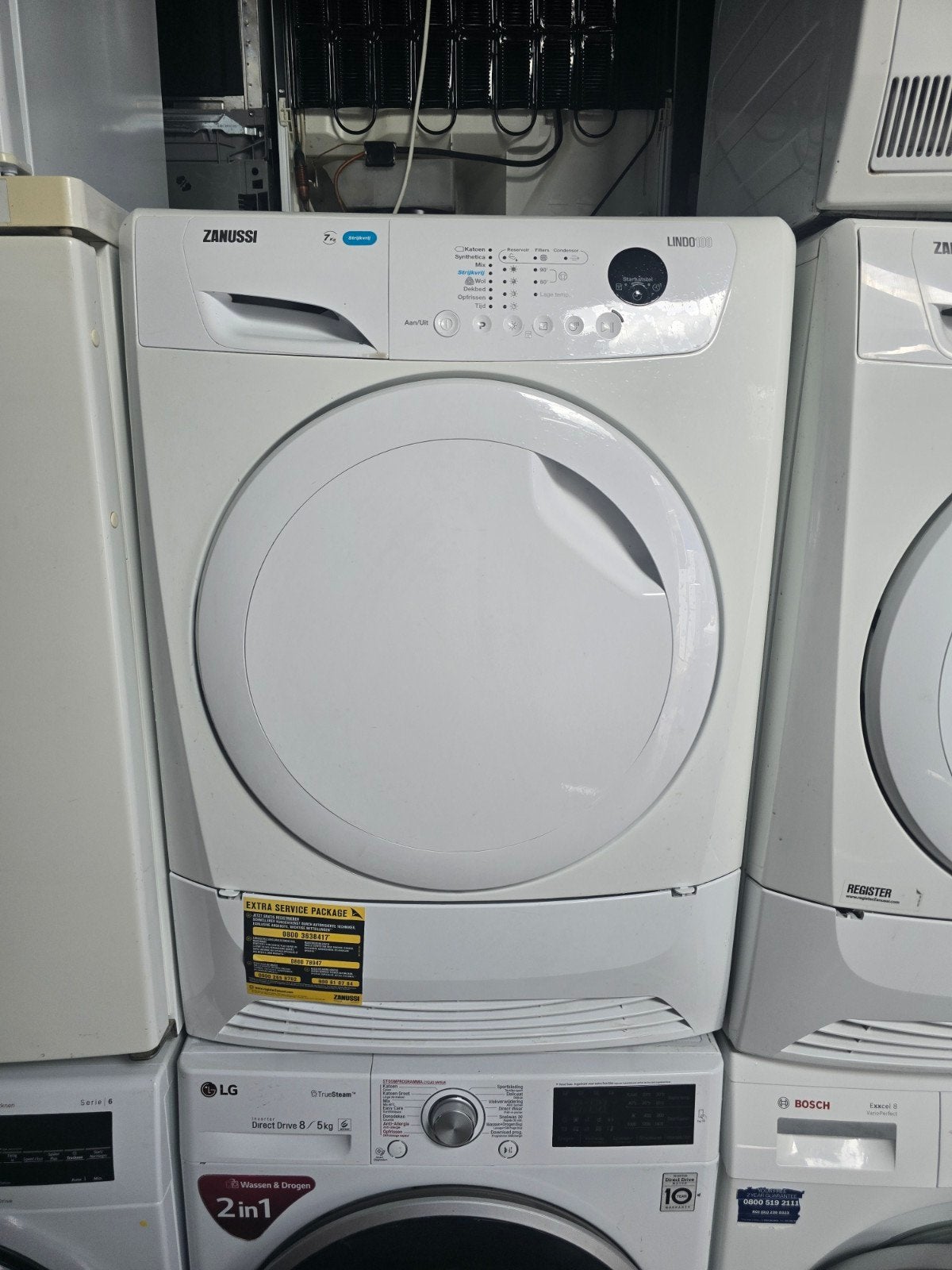 Keurige Zanussi Lindo100 condensdroger! 7KG! Garantie!🚚✅️, 6 tot 8 kg, Zanussi, Zanussi, Ophalen of Verzenden