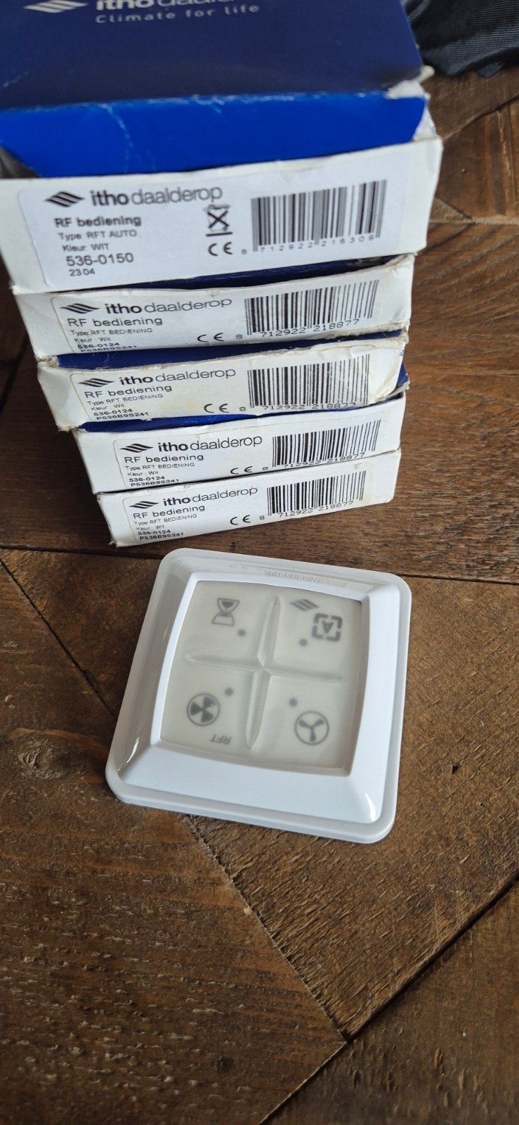5x Itho Daalderop RF bediening (nieuw in doos), Ophalen, Ventilator met afstandsbediening, Nieuw, Plafondventilator