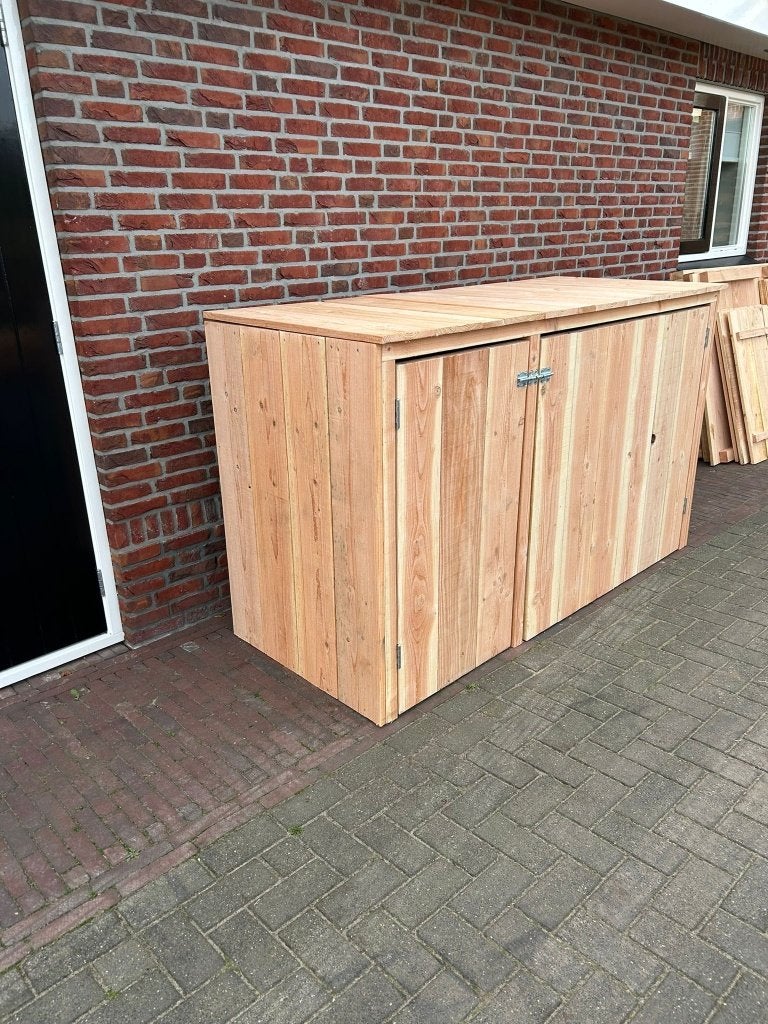 Douglas houten container ombouw, kliko hok, containerberging, Tuin en Terras, Ophalen, Nieuw