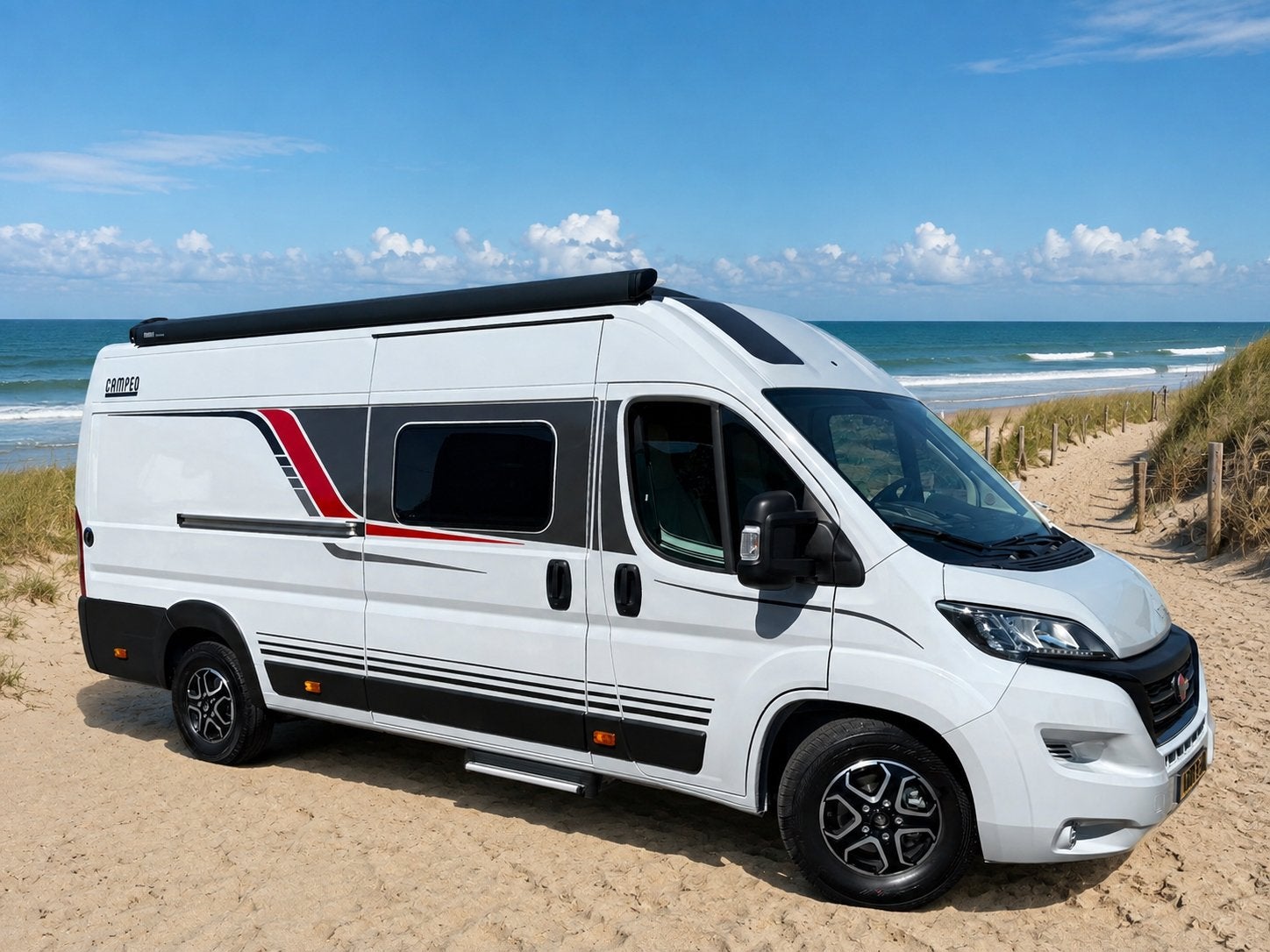 Burstner 640 Campeo Active met 3060km Automaat Lengtebedden, Automaat, Ringverwarming, Fiat, 6 tot 7 meter
