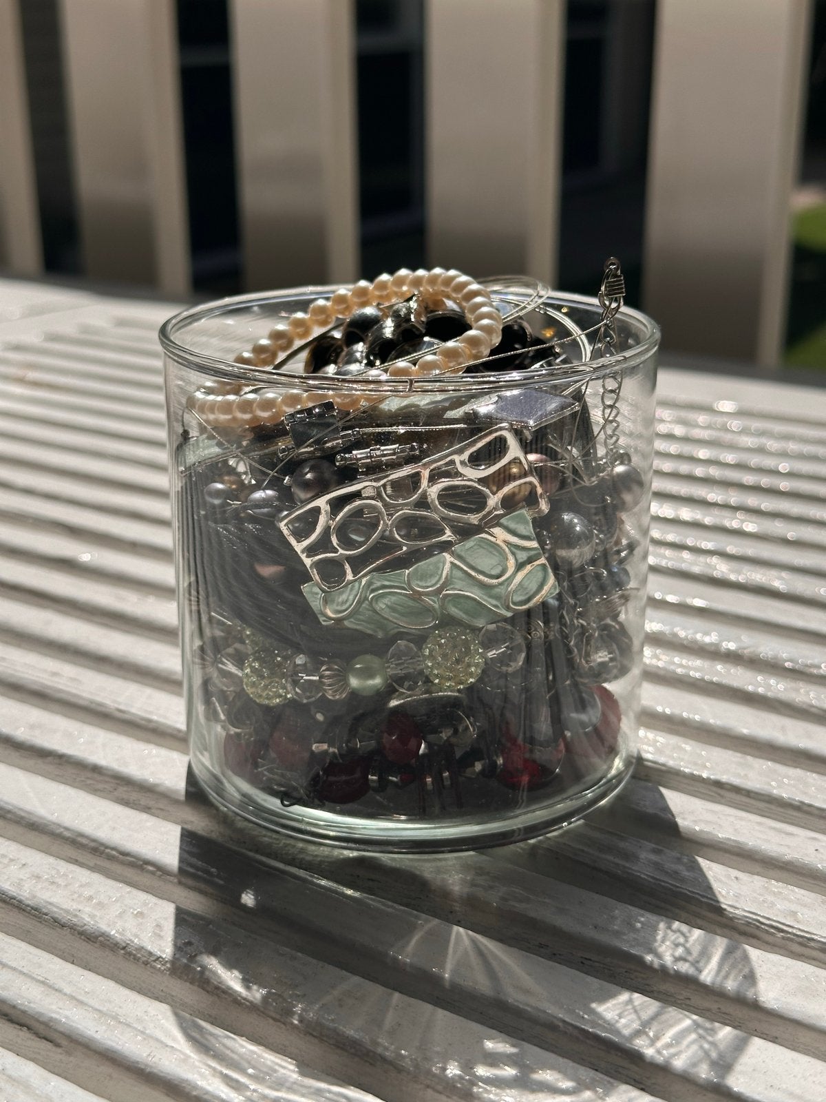 Mystery jewellery jar, Sieraden, Tassen en Uiterlijk, Overige Accessoires, Ophalen of Verzenden, Gebruikt