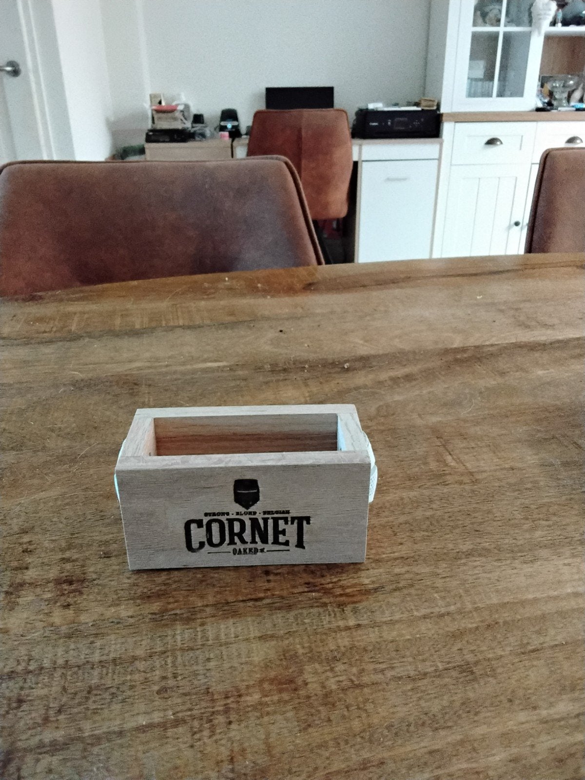 Houten houder voor bierviltjes - Cornet Oaked, Ophalen of Verzenden, Nieuw