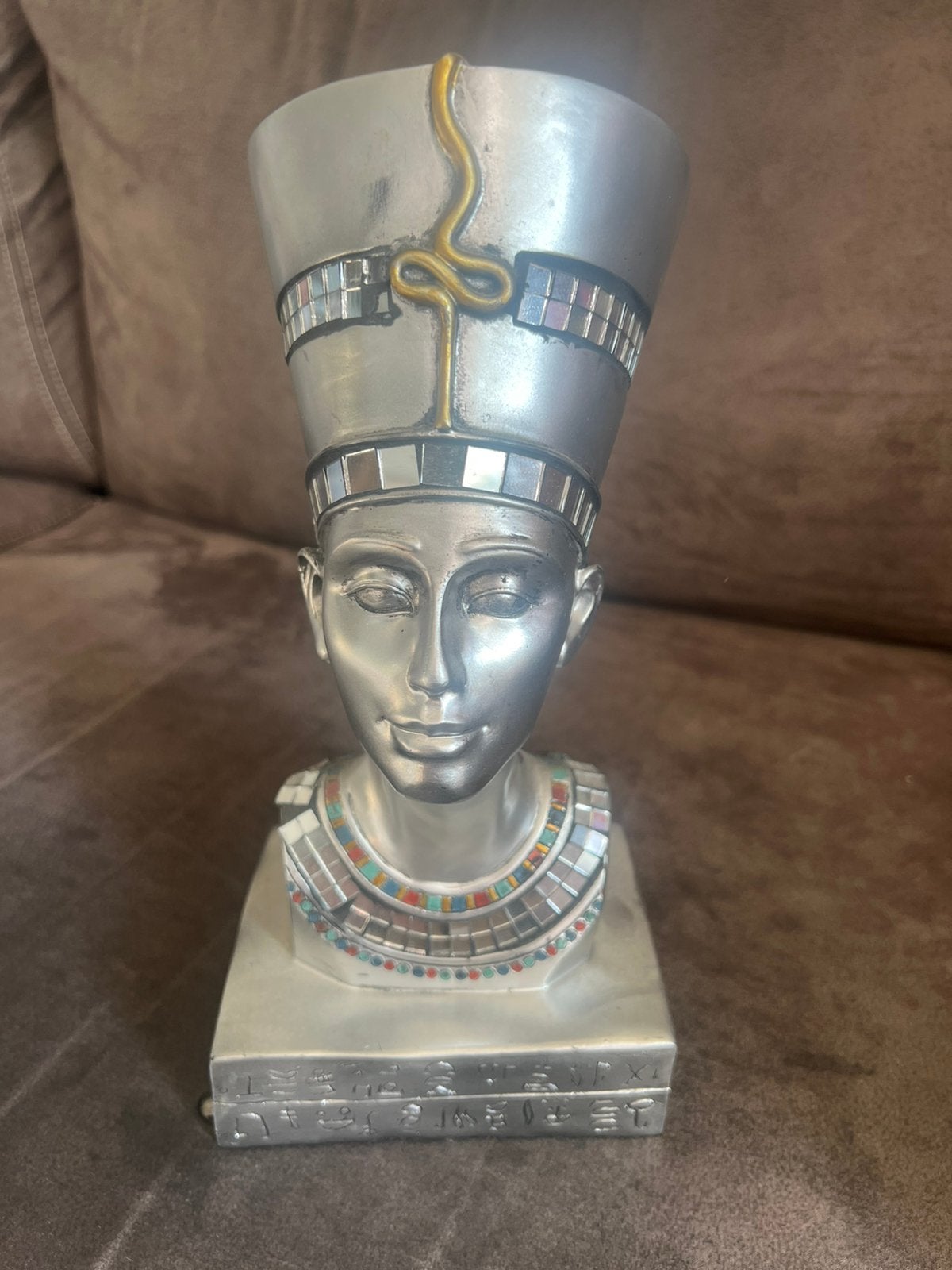 Buste Koningin Nefertiti Egypte., Ophalen of Verzenden, Zo goed als nieuw, Mens
