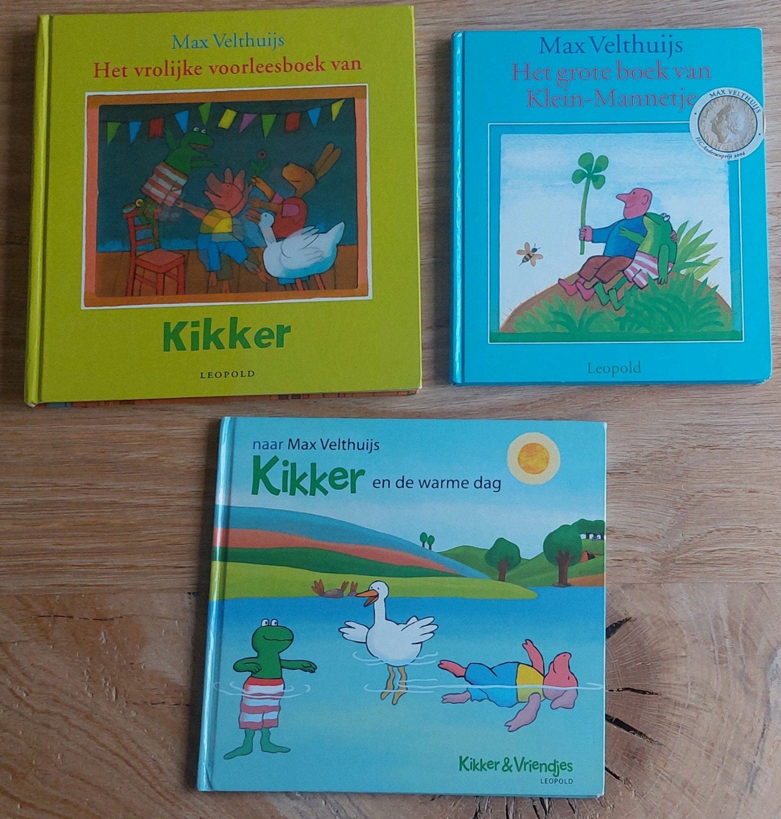 3 Kikker voorleesboeken van Max Velthuijs, Gelezen, Fictie algemeen, Max Velthuijs, Jongen of Meisje