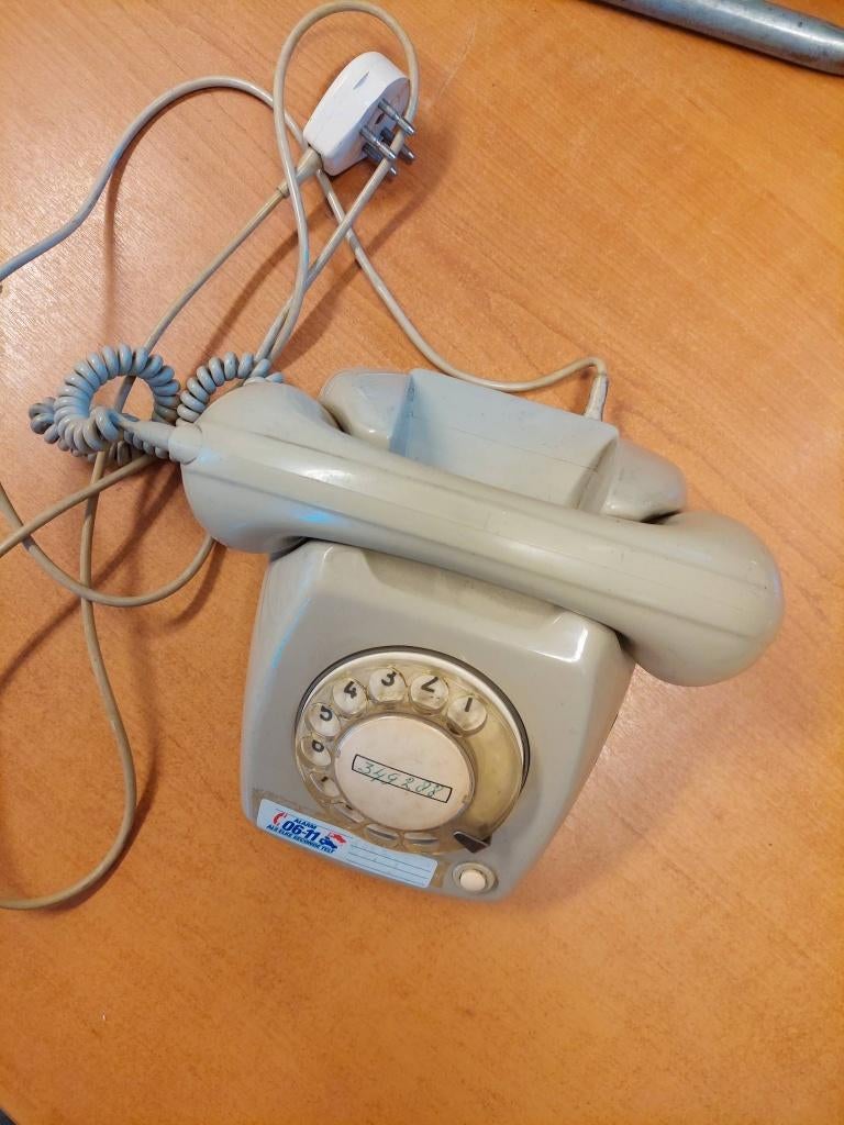 Vintage PTT T65 Telefoon met Draaischijf - Crème moet weg!, Eu, Gebruikt, Eu, Met draaischijf