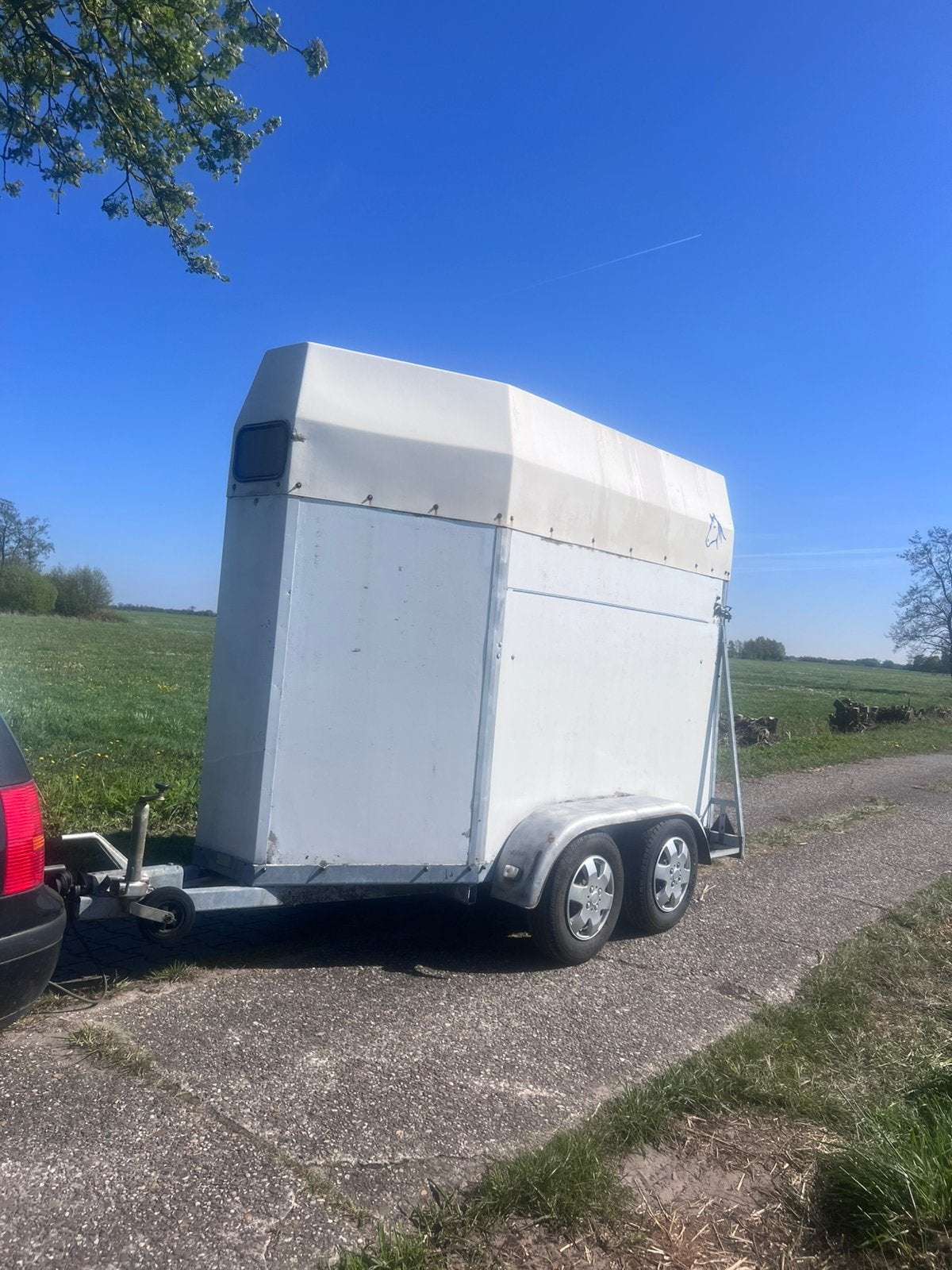 Vee trailer 1,5 paard trailer, Ophalen of Verzenden, Gebruikt