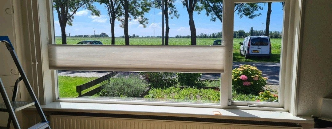 Sunway Plissegordijnen, 230 cm, Zo goed als nieuw, Crème, 194 cm