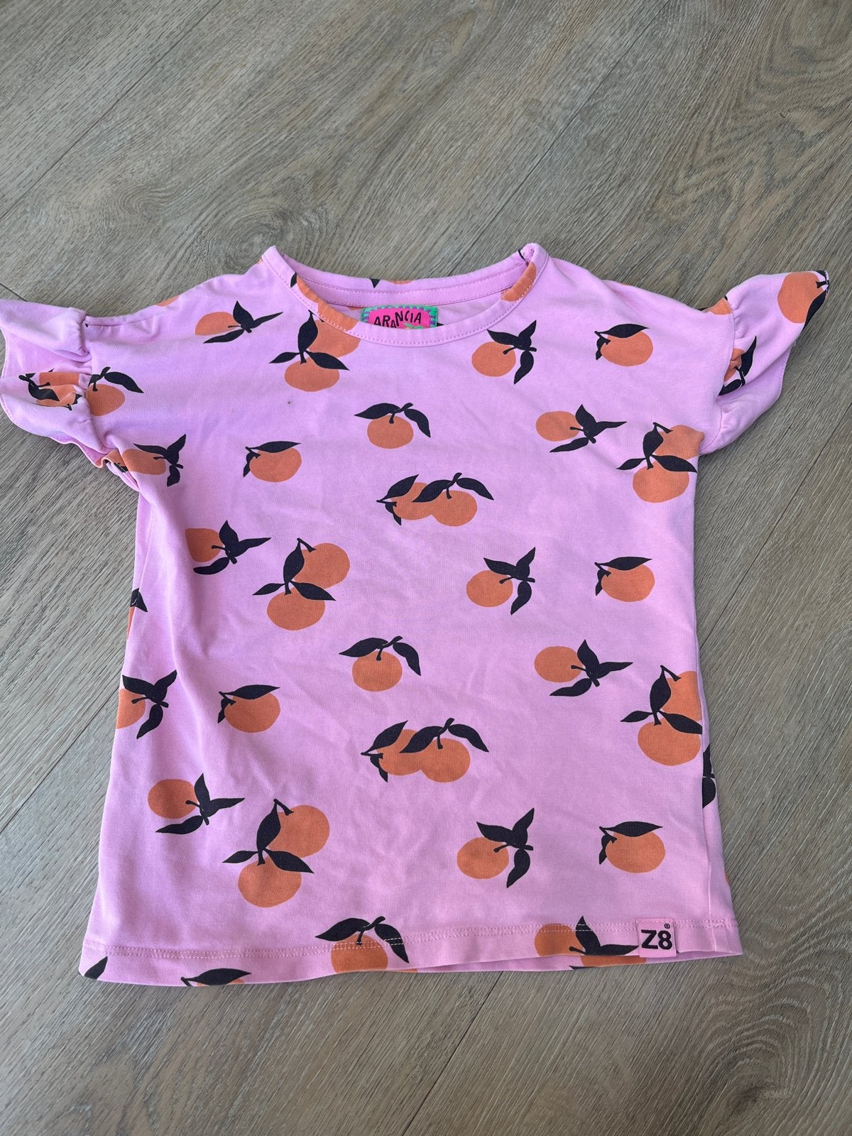Roze Arancia Z8 T-shirt met sinaasappelprint, Ophalen of Verzenden, Gebruikt, Meisje, Shirt of Longsleeve