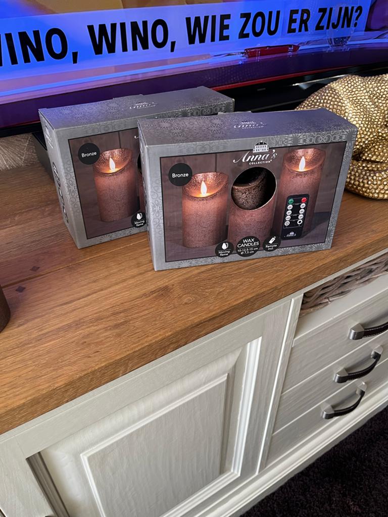 Anna's Collection LED Wax Kaarsen met Afstandsbediening, Overige materialen, Overige kleuren, Nieuw, Ophalen of Verzenden