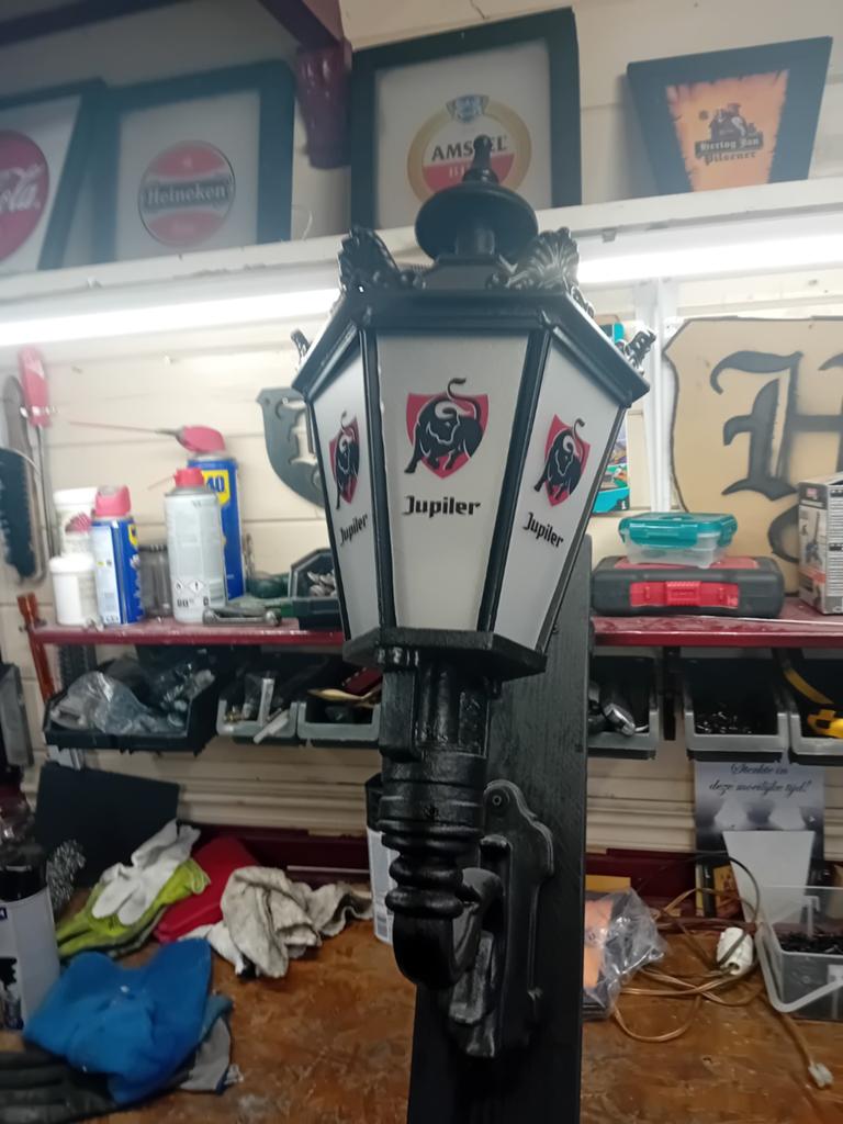 Mooie Jupiler lantaarn, Ophalen, Zo goed als nieuw, Reclamebord, Plaat of Schild, Jupiler