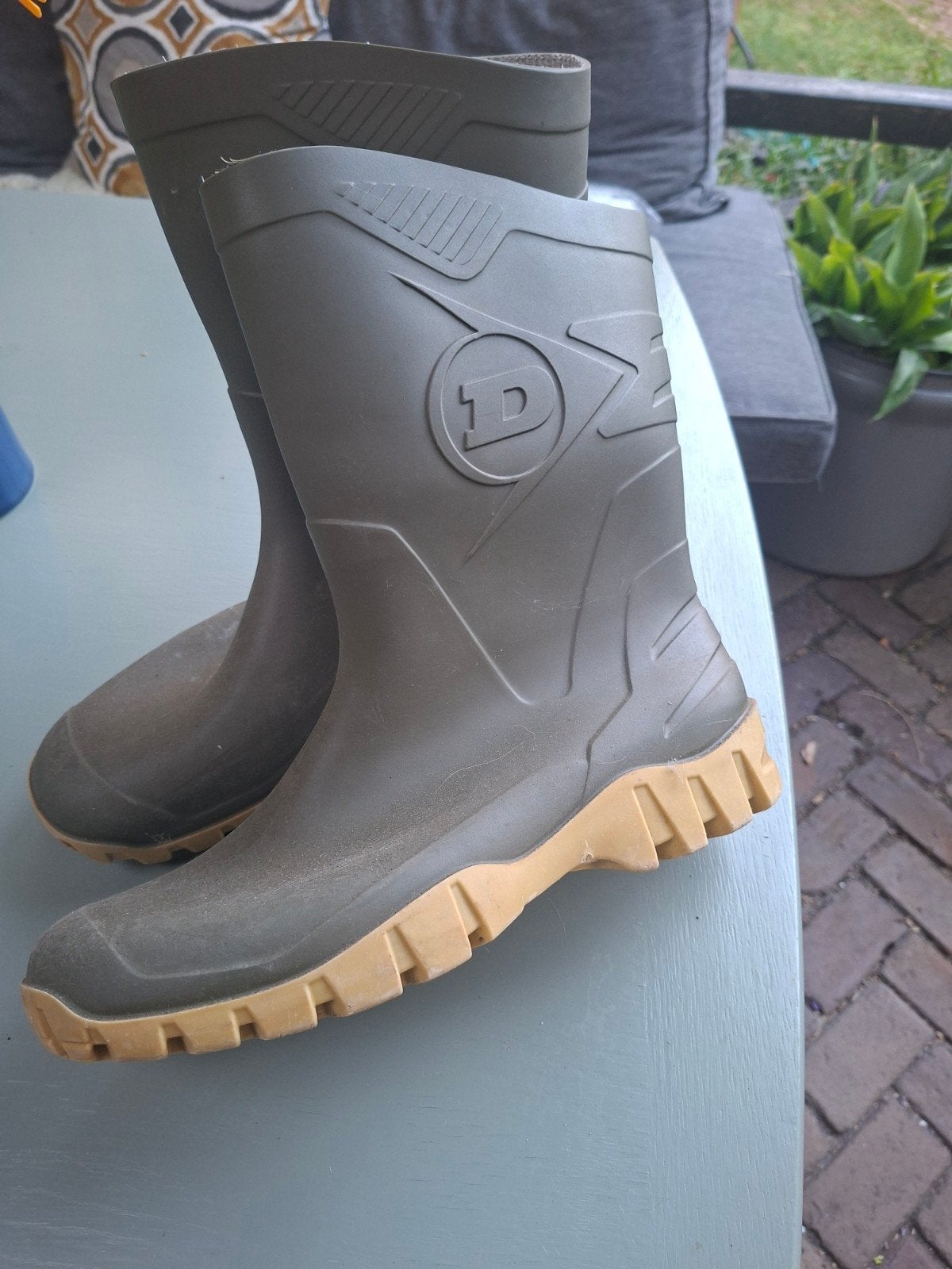 Dunlop laarzen - Maat 45, Caravans en Kamperen, Regenkleding, Zo goed als nieuw, Regenlaarzen, Heren, Ophalen