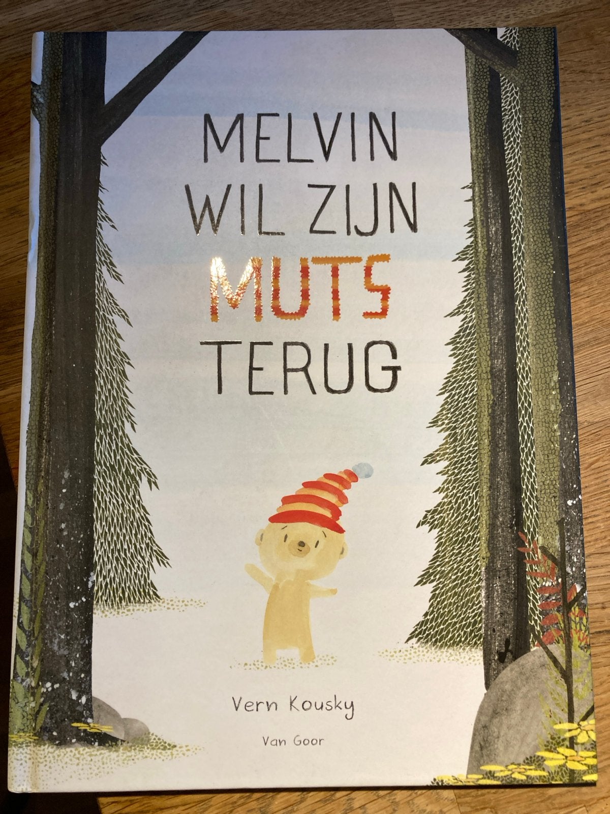 Melvin Wil Zijn Muts Terug - Prentenboek, Ophalen of Verzenden, Zo goed als nieuw, 2 tot 3 jaar