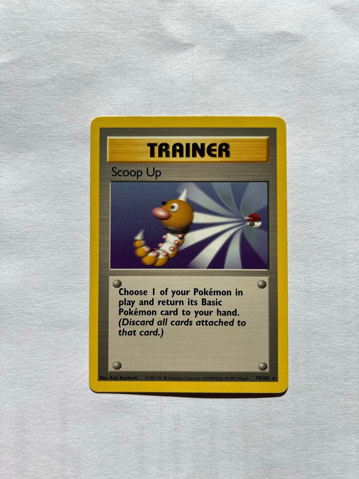 Pokemon Trainer Kaart - Scoop Up - 78/102, Ophalen of Verzenden, Gebruikt, Losse kaart