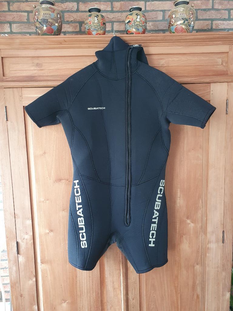 Duikpak heren short, merk scubatech, Watersport en Boten, Duiken, Ophalen of Verzenden, Gebruikt, Duikpak